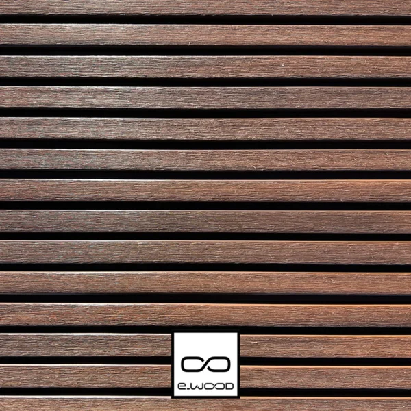 BARDAGE E-WOOD® BOIS COMPOSITE EXCELLENCE BROSSÉ TON BOIS IPÉ SUR FOND NOIR - AAGE 34*185*3500 - Packshot2 img