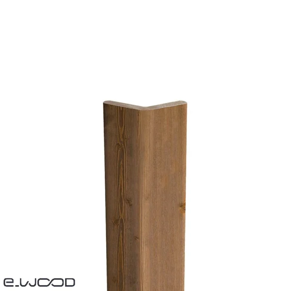 ACCESSOIRES BARDAGE BOIS EPICÉA CLASSE 3.1 SATURÉ TON BOIS BRUN (HAVANE) - CORNIERE ANGLE 55*55*3000 - Packshot1 img