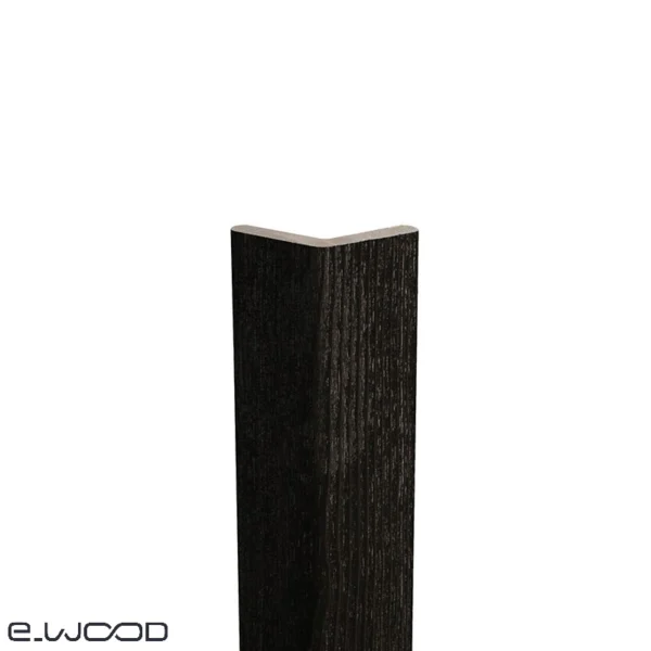 ACCESSOIRES BARDAGE BOIS EPICÉA CLASSE 3.1 PEINT NOIR INTENSE BLACK - CORNIERE ANGLE 55*55*3000 - Packshot1 img