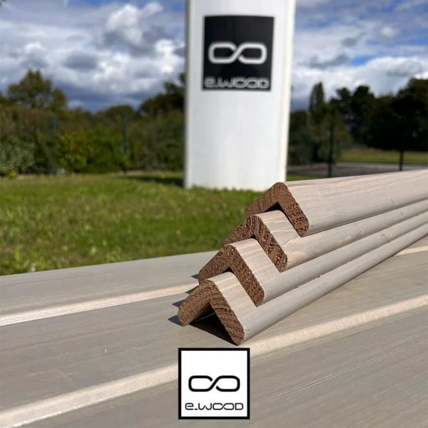 ACCESSOIRES BARDAGE BOIS DOUGLAS CLASSE 3.1 SATURÉ GRIS CENDRE - CORNIERE ANGLE 45*45*3000 - Packshot1 img