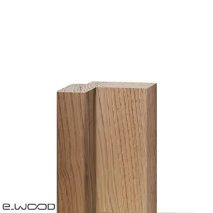 ACCESSOIRES BARDAGE BOIS CHÂTAIGNIER ABOUTÉ CLASSE 4 SATURÉ TON BOIS CLAIR (MÉLÈZE) - ANGLE SORTANT 52*92*3000 - Packshot1 img