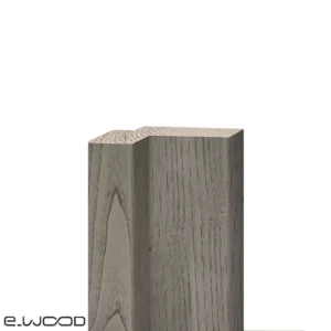 ACCESSOIRES BARDAGE CHÂTAIGNIER ABOUTÉ SATURÉ GRIS GREY CLOUD (VIEUX BOIS) - ANGLE SORTANT 52*92*3000