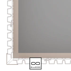 ACCESSOIRE BARDAGE E-WOOD® BOIS COMPOSITE EXCELLENCE BROSSÉ TON BOIS RED CEDAR - CORNIERE ANGLE 66*66*3000 - Packshot3 img