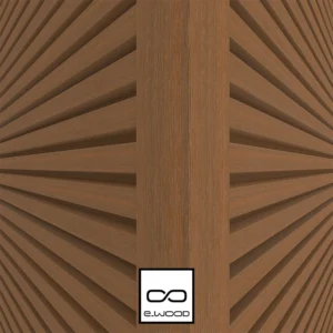 ACCESSOIRE BARDAGE E-WOOD® BOIS COMPOSITE EXCELLENCE BROSSÉ TON BOIS TEAK - CORNIERE ANGLE 66*66*3000 - Ambiance6 img