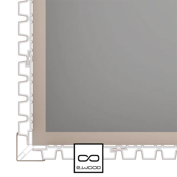 ACCESSOIRE BARDAGE E-WOOD® BOIS COMPOSITE EXCELLENCE BROSSÉ TON BOIS TEAK - CORNIERE ANGLE 66*66*3000 - Packshot3 img