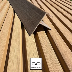ACCESSOIRE BARDAGE E-WOOD® BOIS COMPOSITE EXCELLENCE BROSSÉ TON BOIS RED CEDAR - PROFIL EXTRÉMITÉ 37*94*3000 - Zoom2 img