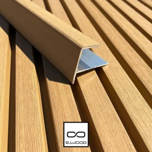 ACCESSOIRE BARDAGE E-WOOD® BOIS COMPOSITE EXCELLENCE BROSSÉ TON BOIS RED CEDAR - PROFIL FINITION 37*61*3000 - Packshot2 img
