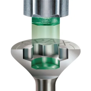 INOX A2 - VIS BARDAGE 4,5 X 60 MM FILETAGE DE FIXATION TÊTE BOMBÉE T20 POINTE 4CUT INOX A2 BOITE DE 100 VIS. - Ambiance2 img