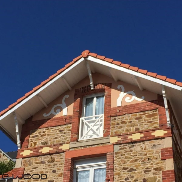 PLANCHE DE RIVE BOIS EPICÉA NATUREL - BORD DROIT 20*195*LONG.DISPONIBLE - Ambiance2 img