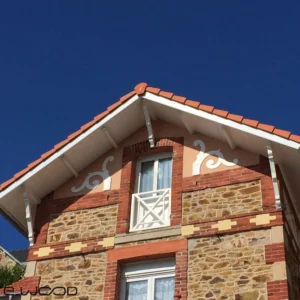 PLANCHE DE RIVE BOIS EPICÉA NATUREL - BORD DROIT 20*220*LONG.DISPONIBLE - Ambiance2 img