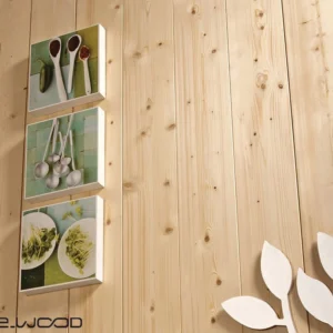 LAMBRIS BOIS EPICÉA NATUREL - ELEGI BIAIS 12*135*LONG.DISPONIBLE - Ambiance1 img