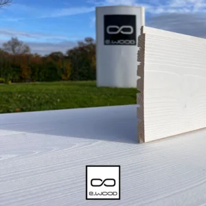 LAMBRIS EPICÉA PEINT BLANC PUR - BROSSÉ JOINTIF 16*180*2370