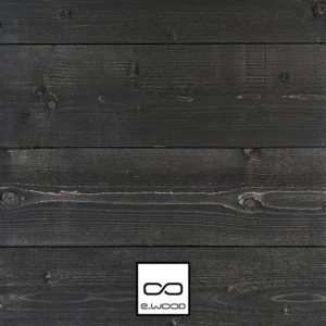 LAMBRIS BOIS EPICÉA PEINT NOIR ABSOLU - BRUT 13*135*2370 - Packshot3 img
