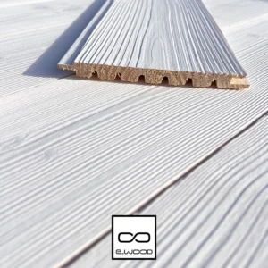 LAMBRIS BOIS EPICÉA PEINT BLANC PUR - BROSSÉ JOINTIF 13*135*2530 - Zoom2 img