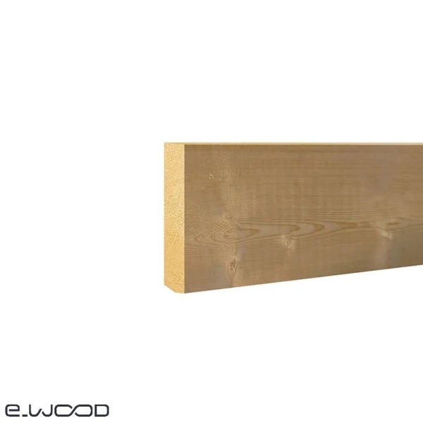 PLINTHE BOIS EPICÉA NATUREL - BORD DROIT 13*95*LONG.DISPONIBLE - Zoom img