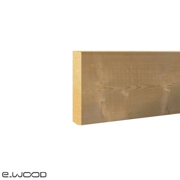 PLINTHE BOIS EPICÉA NATUREL - BORD DROIT 13*110*LONG.DISPONIBLE - Zoom img