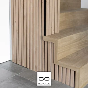 PAREMENT MURAL BOIS MDF REVÊTU MAESTRO LATT PEPPER OAK BLACK - ASPECT CLAIRE-VOIE 20*287*2770 - Packshot3 img