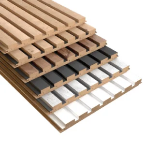 PAREMENT MURAL BOIS MDF REVÊTU MAESTRO LATT WHITE WHITE - ASPECT CLAIRE-VOIE 20*287*2770 - Zoom img