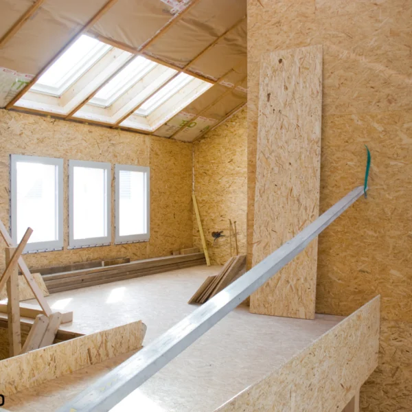 PANNEAU BOIS OSB 3 - 9 MM BORDS DROITS 9*1196*2800 - Ambiance2 img