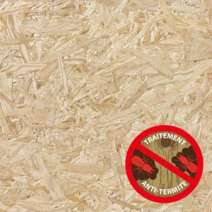 PANNEAU BOIS OSB 3 ANTI-TERMITE - 13 MM BORDS DROITS 13*1196*2800 - Matiere img