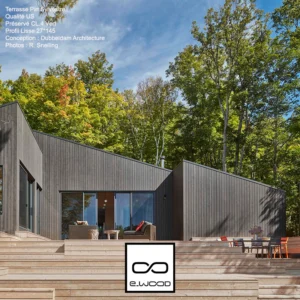 TERRASSE BOIS PIN SYLVESTRE US CLASSE 4 VERT - 2 FACES LISSES 27*145*LONG.DISPONIBLE - Ambiance2 img