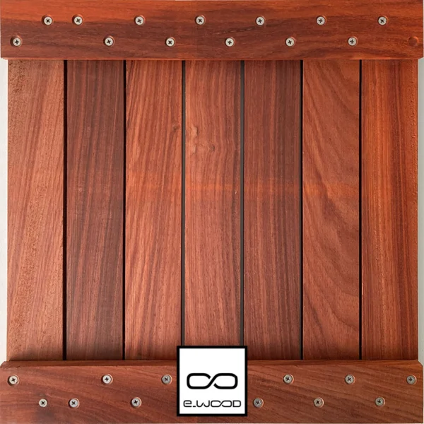 DALLE LISSE BOIS PADOUK CLASSE 4 NATUREL - DALLE SUR PLOTS 38*500*500 - Packshot3 img