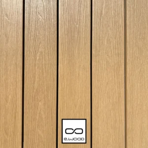TERRASSE E-WOOD® BOIS COMPOSITE ALVÉOLAIRE STRUCTURÉ ET BROSSÉ TON BOIS RED CEDAR - CLIP 25*140*2800 - Packshot1 img