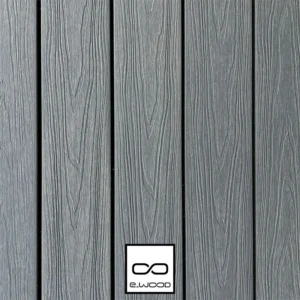 TERRASSE E-WOOD® BOIS COMPOSITE EXCELLENCE STRUCTURÉ ET BROSSÉ GRIS SILVER - CLIP 23*138*4000 - Packshot2 img