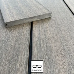 TERRASSE FIBERDECK® BOIS COMPOSITE PLEIN ASPECT VIEUX BOIS ET BROSSÉ TON BOIS WENGÉ - CLIP 23*210*4000 - Zoom img
