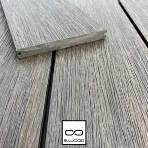 TERRASSE FIBERDECK® BOIS COMPOSITE PLEIN ASPECT VIEUX BOIS ET BROSSÉ TON BOIS WENGÉ - CLIP 23*210*4000 - Zoom2 img