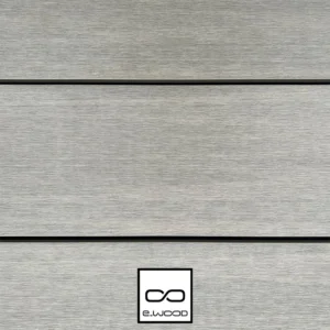 TERRASSE E-WOOD® BOIS COMPOSITE SEMI PLEIN STRUCTURÉ ET BROSSÉ GRIS ANTIQUE - CLIP 23*210*4000 - Ambiance1 img