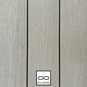 TERRASSE E-WOOD® BOIS COMPOSITE SEMI PLEIN STRUCTURÉ ET BROSSÉ GRIS ANTIQUE - CLIP 23*210*4000 - Packshot1 img