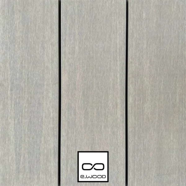 TERRASSE E-WOOD® BOIS COMPOSITE SEMI PLEIN STRUCTURÉ ET BROSSÉ GRIS ANTIQUE - CLIP 23*210*4000 - Packshot2 img