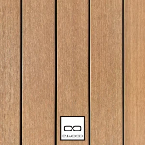 TERRASSE E-WOOD® BOIS COMPOSITE EXCELLENCE STRUCTURÉ ET BROSSÉ TON BOIS RED CEDAR - CLIP 23*138*4000 - Packshot2 img