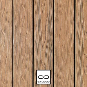 TERRASSE E-WOOD® BOIS COMPOSITE EXCELLENCE STRUCTURÉ ET BROSSÉ TON BOIS RED CEDAR - CLIP 23*138*4000 - Packshot1 img