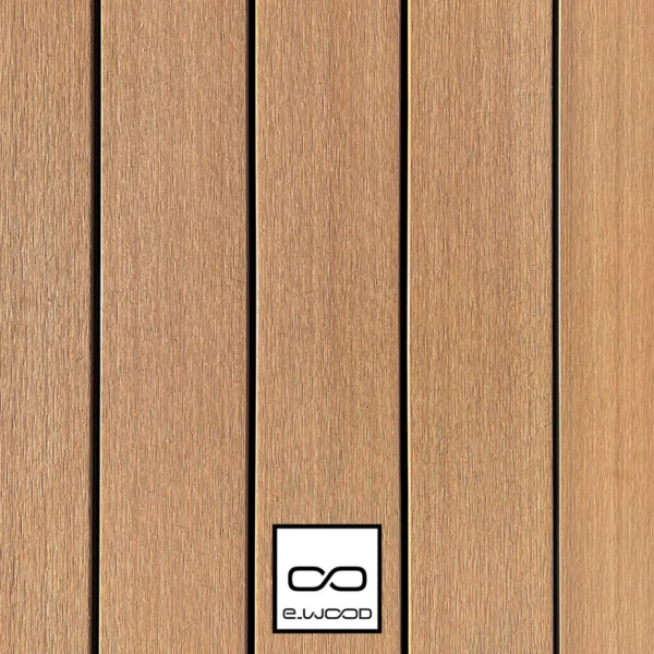 TERRASSE E-WOOD® BOIS COMPOSITE EXCELLENCE STRUCTURÉ ET BROSSÉ TON BOIS RED CEDAR - CLIP 23*138*4000 - Packshot2 img