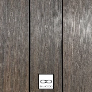 TERRASSE E-WOOD® BOIS COMPOSITE EXCELLENCE SEMI-PLEIN STRUCTURÉ ET BROSSÉ TON BOIS AGED WOOD - CLIP 23*210*4000 - Packshot1 img
