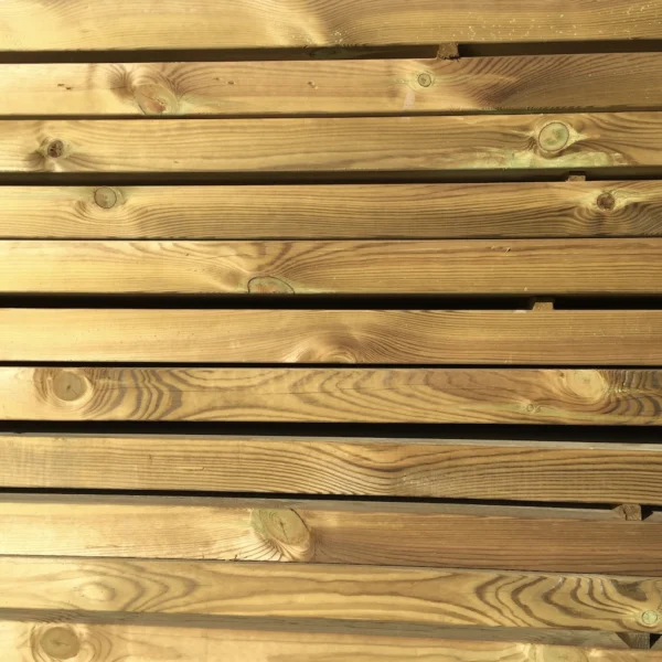 OSSATURE TERRASSE BOIS PIN SYLVESTRE CLASSE 4 VERT - ANGLES ARRONDIS 70*120*LONG.DISPONIBLE - Packshot2 img