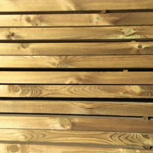 OSSATURE TERRASSE PIN SYLVESTRE VERT - ANGLES ARRONDIS 70*220