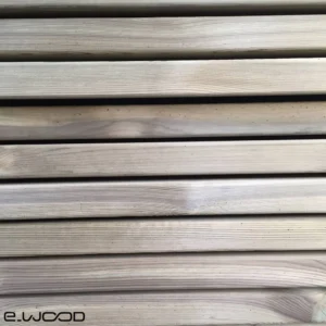 OSSATURE TERRASSE PIN SYLVESTRE BRUN - ANGLES ARRONDIS 45*195