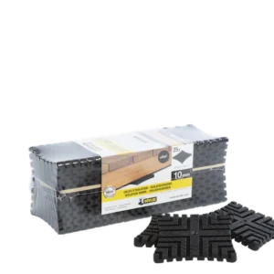 ACCESSOIRES TERRASSE - CALES D'ISOLATION (PAD) DE 10 MM NÖVLEK SACHET DE 25 PIÈCES POUR ENVIRON 5M2 DE TERRASSE. - Packshot1 img