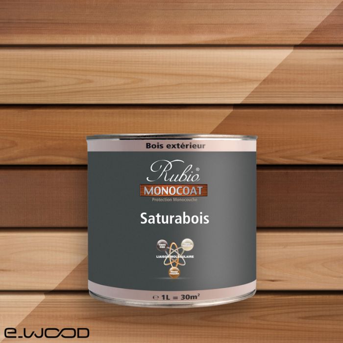 RUBIO SATURATEUR MONOCOUCHE TERRASSE ET BARDAGE BOIS RED CEDAR