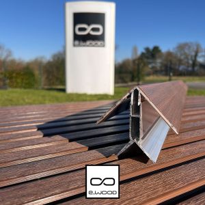 ACCESSOIRE BARDAGE E-WOOD® BOIS COMPOSITE EXCELLENCE BROSSÉ TON BOIS IPÉ - CORNIERE ANGLE 66*66*3000