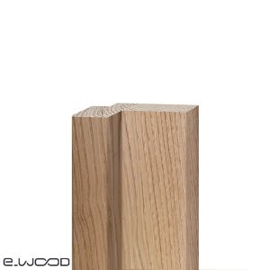 ACCESSOIRES BARDAGE BOIS CHÂTAIGNIER ABOUTÉ CLASSE 4 NATUREL - ANGLE SORTANT 52*92*3000