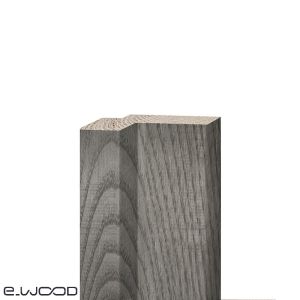 ACCESSOIRES BARDAGE BOIS CHÂTAIGNIER ABOUTÉ CLASSE 4 SATURÉ GRIS SILVER GREY (GRIS) - ANGLE SORTANT 52*92*3000