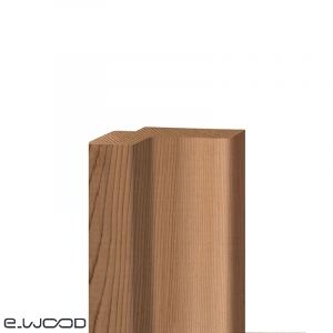 ACCESSOIRES BARDAGE BOIS WESTERN RED CEDAR CLEAR 2 CLASSE 3.2 NATUREL - ANGLE SORTANT 48*90*3100