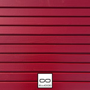 BARDAGE BOIS EPICÉA CLASSE 3.1 PEINT ROUGE BASQUE - ASLOG 27*125*4460