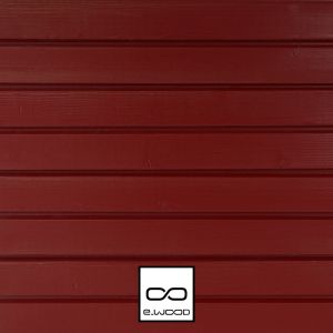 BARDAGE BOIS EPICÉA CLASSE 3.1 PEINT ROUGE RUBIS - ASLOG 27*125*4460