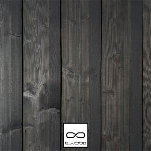 BARDAGE BOIS EPICÉA CLASSE 3.1 SATURÉ NOIR CALFAT - BJORN 27*172*LONG.DISPONIBLE