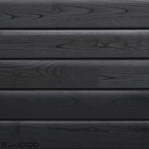 BARDAGE BOIS CHÂTAIGNIER ABOUTÉ CLASSE 4 SATURÉ NOIR INTENSE - IVAR 21*125*3000